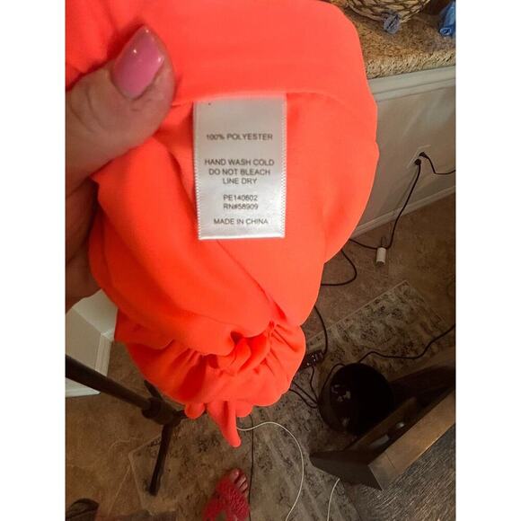 Gianni Bini Coral Ruffle Jumpsuit - Picture 5 of 5